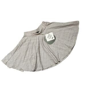 NWT Papu Organic Monochrome Check Skirt Size 4